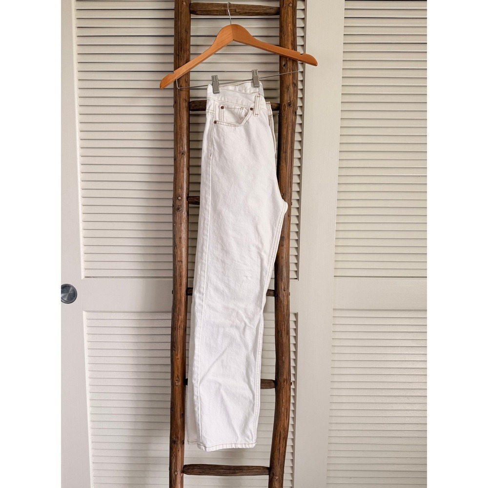 BDG Urban‎ Outfitters Cowboy Jeans White Denim High Rise Straight Leg Size 26